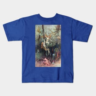 Sea Nymphs Ringing Bells - Warwick Goble Kids T-Shirt